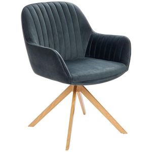 MID.YOU ŽIDLE S PODRUČKAMI, samet, přírodní barvy, tmavě šedá obraz