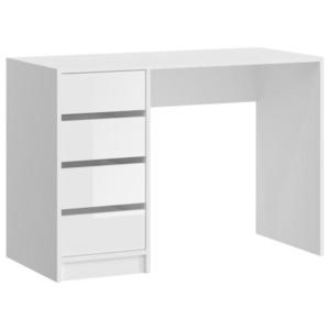 MID.YOU PSACÍ STŮL, vysoce lesklá bílá, 110/75/48 cm obraz