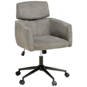 MID.YOU OTOČNÁ ŽIDLE, mikrovlákno, šedá obraz