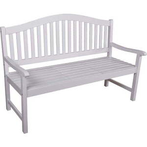 Bílá dřevěná zahradní lavice Singapore – Garden Pleasure obraz
