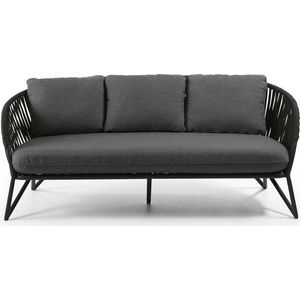 Černá zahradní pohovka Kave Home Branzie obraz