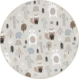 Pratelný dětský koberec ø120 cm Forest Friends – Mila Home obraz