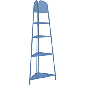 Modrá kovová rohová police na balkon Garden Pleasure MWH, výška 180 cm obraz
