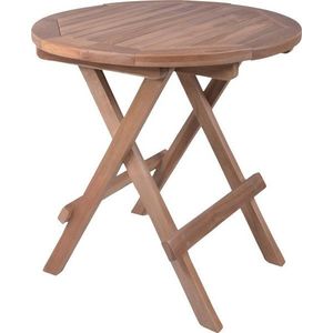 Kulatý zahradní odkládací stolek z teakového dřeva ø 50 cm Luang – Garden Pleasure obraz