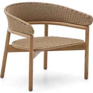 Dřevěné zahradní křeslo v přírodní barvě Arinella – Kave Home obraz