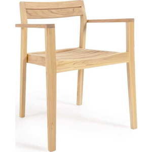 Dřevěná zahradní židle v přírodní barvě Victoire – Kave Home obraz