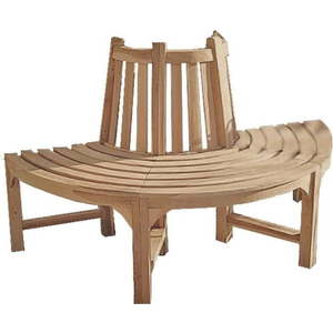 Hnědá dřevěná zahradní lavice Java – Garden Pleasure obraz