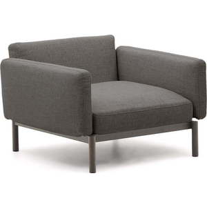 Šedé polstrované zahradní křeslo Sorells – Kave Home obraz