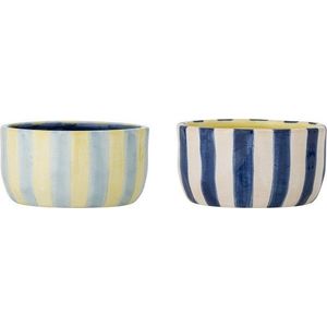 Žluté/modré keramické misky v sadě 4 ks 300 ml Phoenix – Bloomingville obraz
