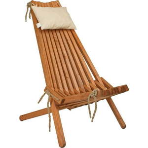 Dřevěné zahradní křeslo v přírodní barvě Falun - Garden Pleasure obraz