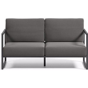 Tmavě šedá hliníková zahradní pohovka Comova – Kave Home obraz