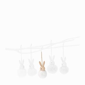 Závěsný králíček Emmy, bílý - Philippi obraz