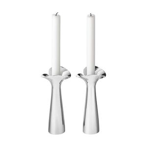 Nerezové svícny BLOOM BOTANICA 20cm, 2ks - Georg Jensen obraz
