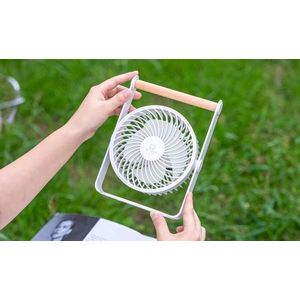 Přenosný větrák Lyra, více variant - Gingko Varianta: měsíční bílá obraz