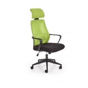 Kasvo VALDEZ kancelářské křeslo látka černá / zelená obraz