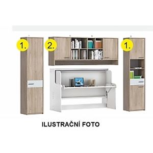 Kasvo DAKOTA skříňová sestava dub sanremo / bílá obraz