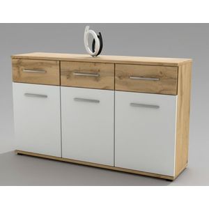 Kasvo CAMPUS komoda 3dv3zás. dub wotan/bílá obraz