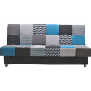 Kasvo ZIGZAK (KRATKA) pohovka Modrá kostka obraz