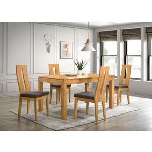 Kasvo MORIS stůl+NELA židle 4ks Dub bělený./látka SP3 obraz