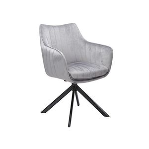 Kasvo ALZA (AZALIA) židle (S) nohy černé / látka bluvel 14 šedá obraz