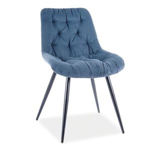 Kasvo PRAGA STRUKS židle jídelní Fjord 86 – modrá obraz