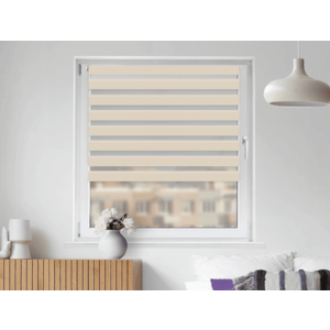FEXI Roleta Den a noc, Světlá béžová, A 093e, 150x30 cm obraz