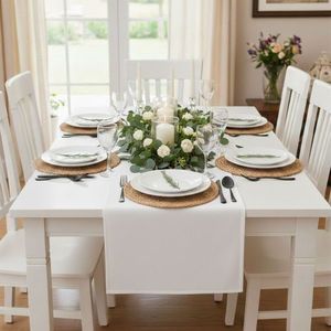 Ubrus, Stříbrný třpyt, bílý 35 x 160 cm obraz