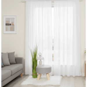 Záclona, Dreher 5001 s olůvkem metráž, bílá 125 cm obraz