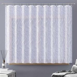 Záclona žakárová, Vivien metráž s olůvkem, bílá 160 cm obraz