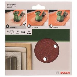 Brusný papír Řř150 Mm, G60, 6 Děr, Suchý Zip obraz