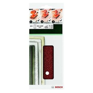 Brusný papír Ř93x230 Mm, 3x G60/ 4x G120/ 3x G180, 8 Děr obraz