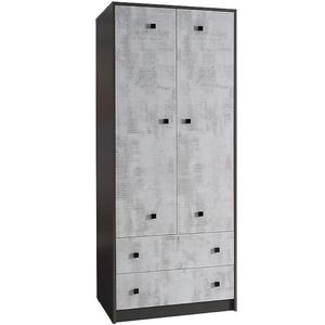 Skříň Tommy 80x193x58 cm Grafit/Enigma obraz