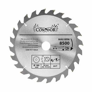 Pilový kotouč na dřevo, 180 mm 24 T, Condor obraz