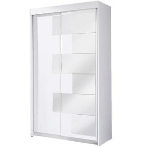 Skříň šachovnice 120cm Bílý obraz