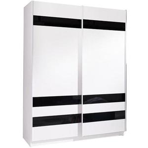 Skříň Batumi 8 150cm Bílý/černá obraz