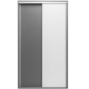 Skříň Zonda 120x210x55 cm Bílý/Šedá obraz