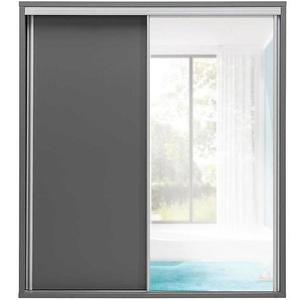 Skříň Zonda 206x210x63 cm Bílý/Šedá obraz