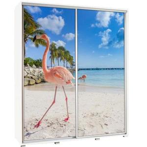 Skříň Penelopa 155 cm plameňák 2 obraz