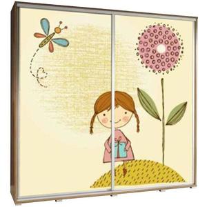 Skříň Penelopa 205 cm holčička obraz