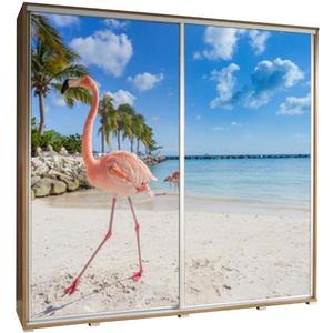 Skříň Penelopa 205 cm plameňák 1 obraz