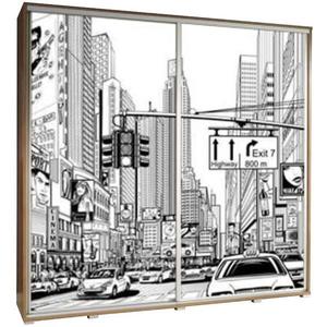 Skříň Penelopa 205 cm město obraz