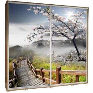 Skříň Penelopa 205 cm schody obraz