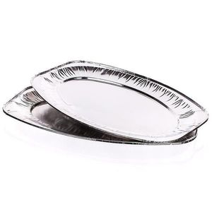 Sada servírovacích alu táců, 2ks 33.5x23.5 cm obraz