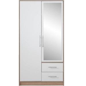 Skříň Smart 100x190x56 cm Dub Sonoma/Bílá obraz