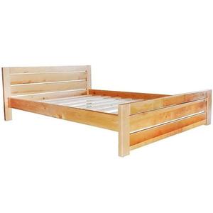 Postel Oliwia 140x200 cm Dřevo Přírodní Olše obraz