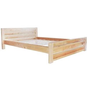 Postel Oliwia 160x200 cm Dřevo Přírodní Olše obraz