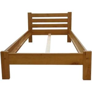 Postel Ewa 160x200 cm Dřevo Přírodní Olše obraz