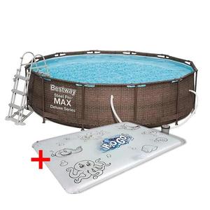 Sada Bazén s příslušenstvím 3, 66 x 1m rattan 56709 + vodní podložka Pro kreslení 52223 obraz