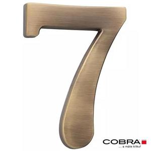 Cislo 3D bronz cesany 7 - 5 cm obraz