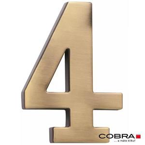 Cislo 3D bronz cesany 4 - 10 cm obraz